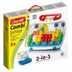 Quercetti: 2 en 1 Junior set de puntos con pizarra