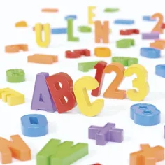 imagen de Quercetti: conjunto de imanes ABC + 123 de 106 piezas 2