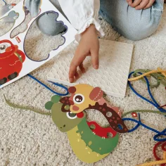 imagen de Quercetti: FantaFilo - Jardín Zoológico hilo creativo 3