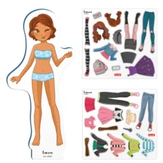 imagen de Quercetti: Juego de vestir a la muñeca magnética - Laura 3