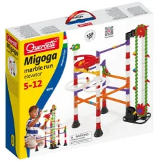 Quercetti: Migoga pista de canicas con ascensor 150 piezas