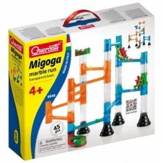 Quercetti: Migoga Pista de canicas transparente 45 piezas
