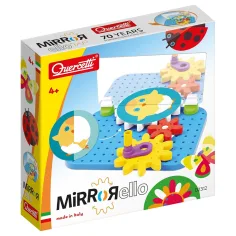 Quercetti: Mirrorello juego de desarrollo de habilidades con engranajes reflectantes