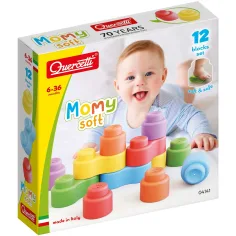 Quercetti: Momy Soft 12 piezas set de bloques suaves