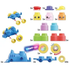 imagen de Quercetti: Momy Soft Train tren con bloques blandos, 25 piezas 3