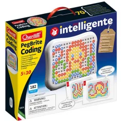 Quercetti: Peg Brite juego de desarrollo de codificación con luces