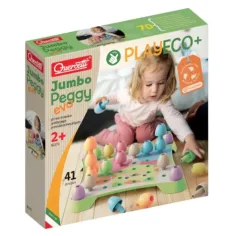 Quercetti: Play Eco Jumbo Peggy Evo conjunto de 41 piezas