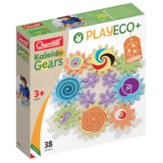 Quercetti: Play Eco Kaleido juego de engranajes 38 piezas