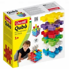 Quercetti: Qubó juego de construcción combinado de 19 piezas