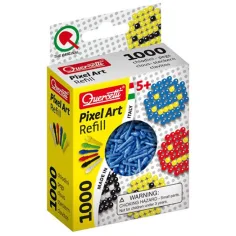 Quercetti: Recarga de Puntos Pixel Art de color azul de 4mm 1000 unidades