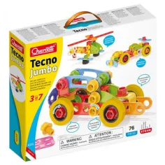 Quercetti: Set de construcción de vehículos Tecno Jumbo 76 piezas