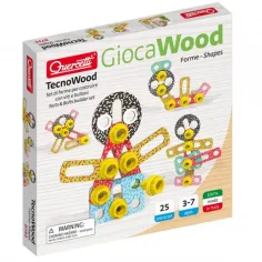 Quercetti: Techo Formas y figuras juego de construcción de madera