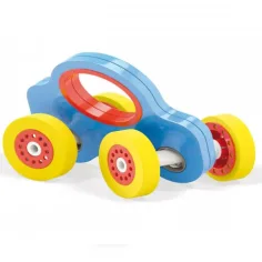 imagen de Quercetti: Wroom coche de madera en color azul 2