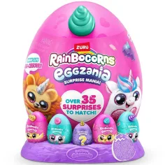 Rainbocorns: Eggzania huevo sorpresa con figura de peluche en varias versiones 1ud