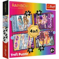 Rainbow High 4 en 1 puzzle - Trefl