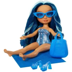 imagen de Rainbow High: Muñeca de moda Skyler para vestir en la playa 2