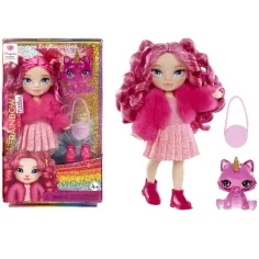 imagen de Rainbow High: Muñeca hermana magenta con accesorios 2
