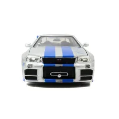 imagen de Rápido y Furioso: Modelo de coche Nissan Skyline GT-R (BNR34) de Brian 1/24 - Simba Toys 2