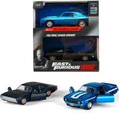 Rápido y Furioso: Paquete de 2 coches 1969 Chevrolet Camaro y 1968 Dodge Charger Widebody a escala 1/32 - Jada Toys