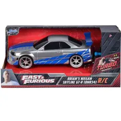 Rápido y Furioso: RC Brian's Nissan Skyline GT-R (BNR35) coche teledirigido 1/24 - Simba Toys