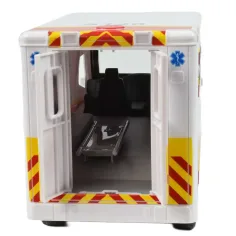 imagen de RC Ambulancia blanca a control remoto con efectos de luz 2,4GHz escala 1/12 30cm 3