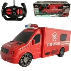 RC Autobús de bomberos teledirigido con efectos de luz y sonido escala 1:18 20cm