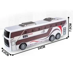 imagen de RC Autobús de Ciudad Teledirigido con Luz 27MHz 1/32 de Escala 25cm 4