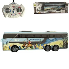 RC Autobús de Ciudad Travel Holiday con Control Remoto y Luz 27MHz a Escala 1/32 25cm