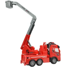 imagen de RC Camión de bomberos con cesta elevadora a control remoto con efectos de luz 1/43 escala 27 MHz 21cm 3