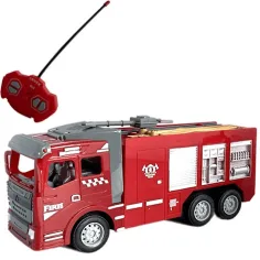 RC Camión de bomberos teledirigido con efectos de luz a escala 1/30