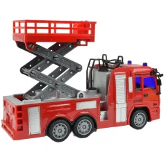 imagen de RC Camión de bomberos teledirigido con luces 27MHz 20cm en tres versiones diferentes 1ud 4