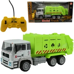 RC Camión de contenedores de metal con control remoto y efectos de luz 27MHz escala 1/12 36cm