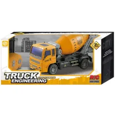 RC Camión mezclador de cemento a control remoto con luces 1/36