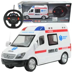 RC Coche de Rescate Teledirigido con Efectos de Luz 1/48 de Escala 27 MHz 23cm