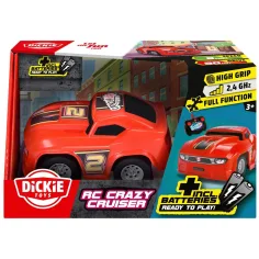 RC Crazy Cruiser coche de carreras teledirigido 2,4 GHz – rojo - Dickie Toys