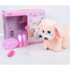 RC Cute Pet: Perrito Pomerania a control remoto con accesorios 2.4GHz