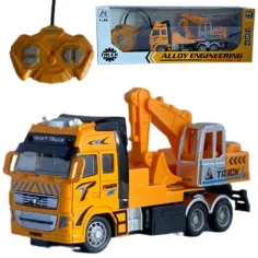 RC Excavadora o grúa de construcción teledirigida con luz en dos versiones 27MHz 1/36 de escala 20cm