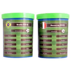 ¡Recrea la final de la Copa del Mundo de fútbol de 1970! Set de fútbol de mesa Brasil-Italia con equipo de regalo