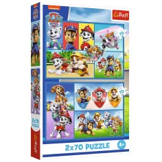 Reglas de Patrulla Canina 2x70 piezas puzzle - Trefl