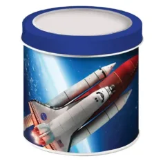 imagen de Reloj analógico NASA en caja de metal 3