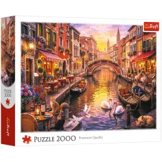 imagen de Romántico puzzle de Venecia de 2000 piezas - Trefl 1