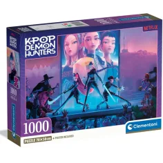 Rompecabezas compacto de 1000 piezas de K-POP Demon Hunters - Clementoni