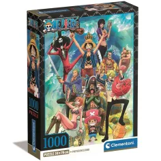 Rompecabezas compacto de 1000 piezas de One Piece 50x70cm - Clementoni