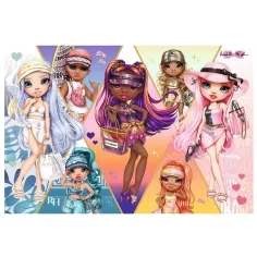 imagen de Rompecabezas de 160 piezas de amigas Rainbow High - Trefl 2