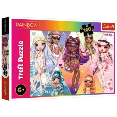 Rompecabezas de 160 piezas de amigas Rainbow High - Trefl