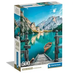 Rompecabezas de 500 piezas del lago Braies - Clementoni