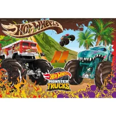 imagen de Rompecabezas de 60 piezas de Hot Wheels Monster Trucks 50x35cm - Lisciani 2