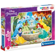 Rompecabezas de 60 piezas de Princesas Disney - Clementoni