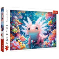Rompecabezas de Axolotl Sonriente de 500 piezas - Trefl