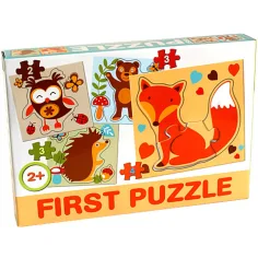 Rompecabezas de bebé de animales del bosque - D-Toys